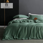 Charger l&#39;image dans la galerie, Parure de lit double Queen et King pour femme, drap plat, taie d&#39;oreiller, housse de lit, cadeau de sommeil, noble, jGreen, 100%
