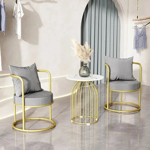 Chaises de salon en velours, confortables, portables, relax, design de luxe, meubles modernes