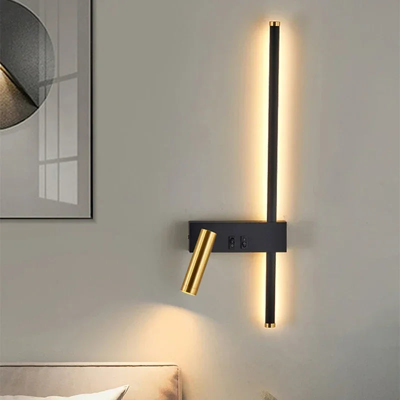 Applique Murale LED Moderne Réglable, Luminaire Décoratif d'Nik, Idéal pour une Chambre à Coucher, un Salon ou un Canapé