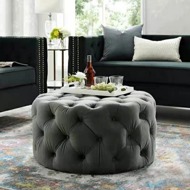 Canapé de Luxe en Velours pour la Maison, Meuble de Salon, Relaxant, Tabouret Bas, Pouf de Sol de Chambre à Coucher Moderne, Styliste INS, Pouf Doux et Paresseux