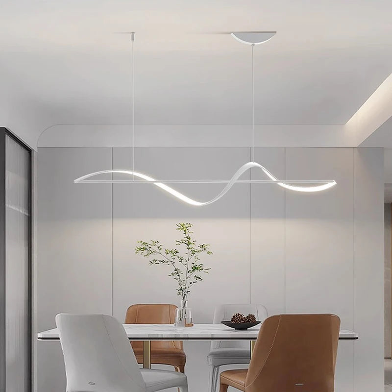 Plafonnier LED Suspendu au Design Moderne, Luminaire Décoratif d'Nik, Idéal pour un Salon ou une Salle à Manger