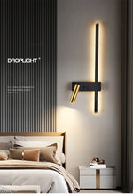 Charger l&#39;image dans la galerie, Applique Murale LED Moderne Réglable, Luminaire Décoratif d&#39;Nik, Idéal pour une Chambre à Coucher, un Salon ou un Canapé
