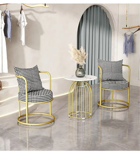 Chaises de salon en velours, confortables, portables, relax, design de luxe, meubles modernes