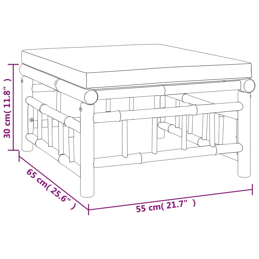 Ensemble de canapé de jardin confortable avec coussins gris foncé, style moderne, 4 pièces