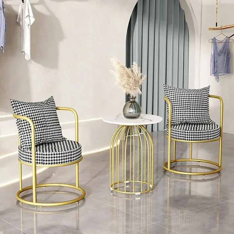 Chaises de salon en velours, confortables, portables, relax, design de luxe, meubles modernes