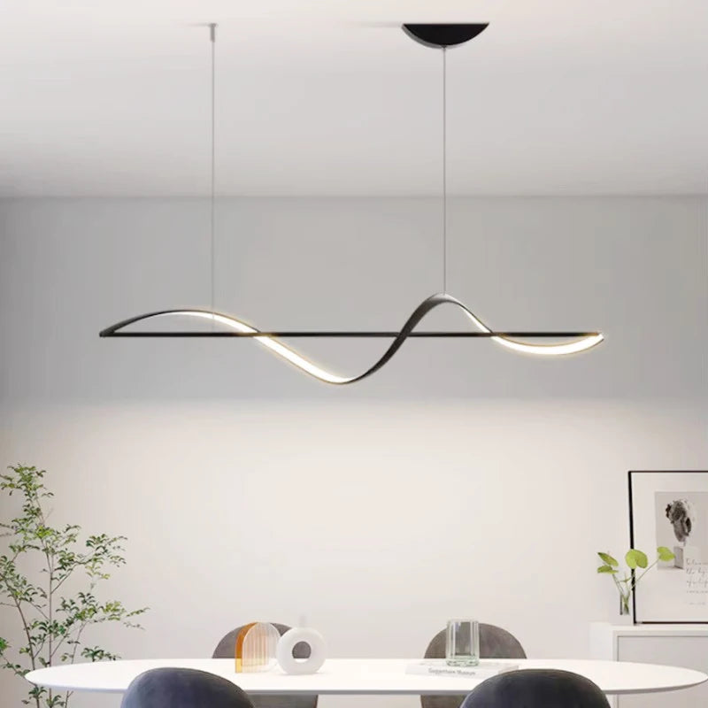 Plafonnier LED Suspendu au Design Moderne, Luminaire Décoratif d'Nik, Idéal pour un Salon ou une Salle à Manger