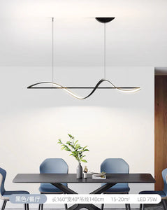 Plafonnier LED Suspendu au Design Moderne, Luminaire Décoratif d'Nik, Idéal pour un Salon ou une Salle à Manger