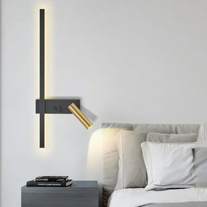 Applique Murale LED Moderne Réglable, Luminaire Décoratif d'Nik, Idéal pour une Chambre à Coucher, un Salon ou un Canapé