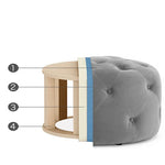 Charger l&#39;image dans la galerie, Canapé de Luxe en Velours pour la Maison, Meuble de Salon, Relaxant, Tabouret Bas, Pouf de Sol de Chambre à Coucher Moderne, Styliste INS, Pouf Doux et Paresseux
