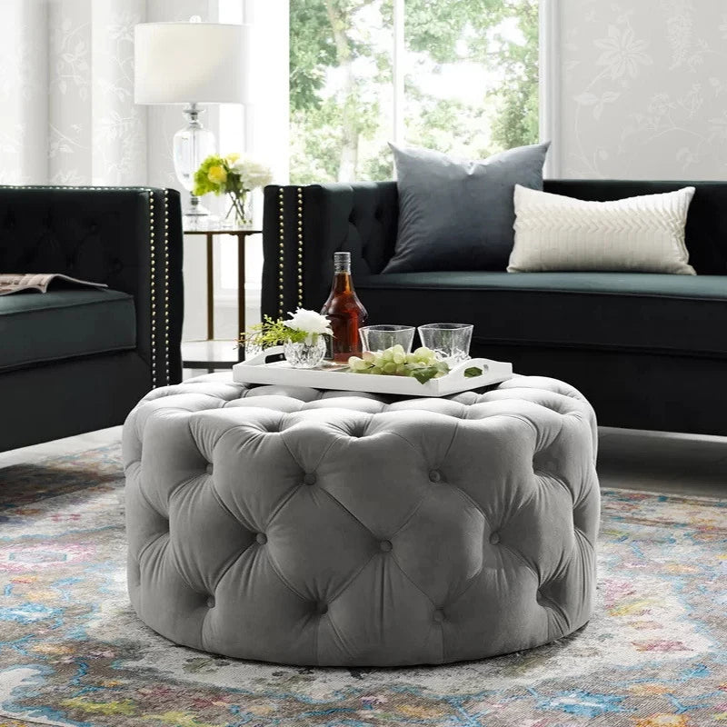 Canapé de Luxe en Velours pour la Maison, Meuble de Salon, Relaxant, Tabouret Bas, Pouf de Sol de Chambre à Coucher Moderne, Styliste INS, Pouf Doux et Paresseux