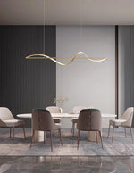 Charger l&#39;image dans la galerie, Plafonnier LED Suspendu au Design Moderne, Luminaire Décoratif d&#39;Nik, Idéal pour un Salon ou une Salle à Manger
