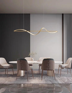 Plafonnier LED Suspendu au Design Moderne, Luminaire Décoratif d'Nik, Idéal pour un Salon ou une Salle à Manger