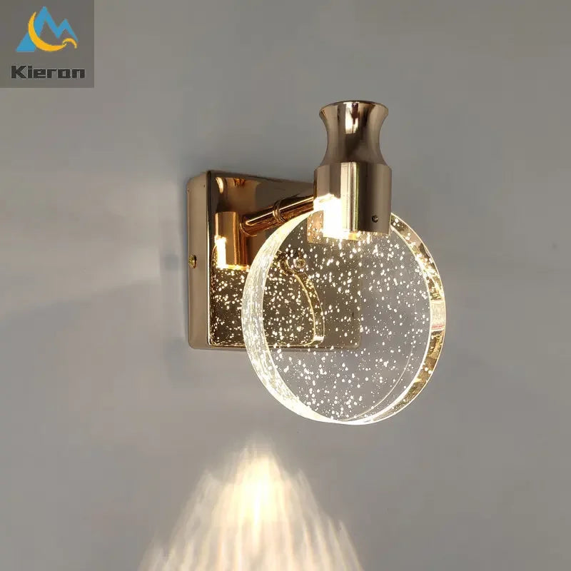 Applique Murale LED en Clip avec Joli en Corde Latérale, Luminaire Décoratif d'Nik, Idéal pour un Salon, une Chambre à Coucher ou un Miroir