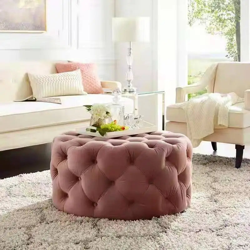 Canapé de Luxe en Velours pour la Maison, Meuble de Salon, Relaxant, Tabouret Bas, Pouf de Sol de Chambre à Coucher Moderne, Styliste INS, Pouf Doux et Paresseux