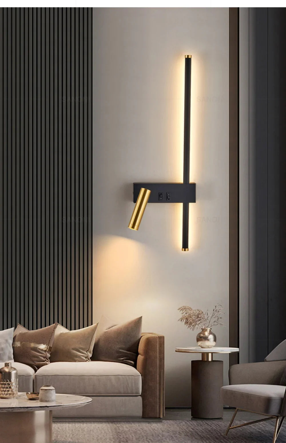 Applique Murale LED Moderne Réglable, Luminaire Décoratif d'Nik, Idéal pour une Chambre à Coucher, un Salon ou un Canapé