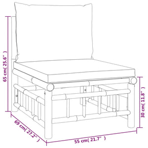 Ensemble de canapé de jardin confortable avec coussins gris foncé, style moderne, 4 pièces