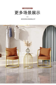 Chaises de salon en velours, confortables, portables, relax, design de luxe, meubles modernes