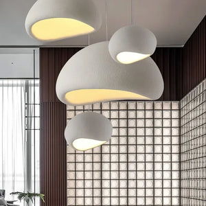 Wine-Sabi-Plafonnier LED suspendu en HDPE, design moderne, éclairage d'intérieur, luminaire décoratif de plafond, idéal pour un salon, une salle à manger, une chambre à coucher ou une cuisine